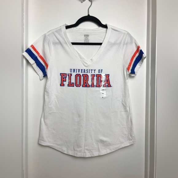 National Collegian Tops - University Of Florida National Collegian 100% Cotton White Shirt Top Blouse New